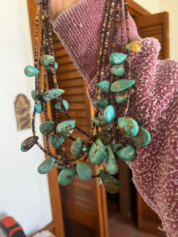 Authentic Turquoise Teardrop Necklace